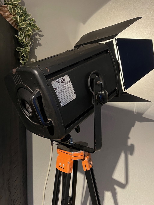 Unique Theater Lamp on Surveyor Tripod