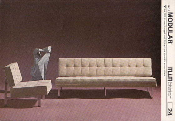 Image 1 of Rare Italian Sofa - MIM Roma 