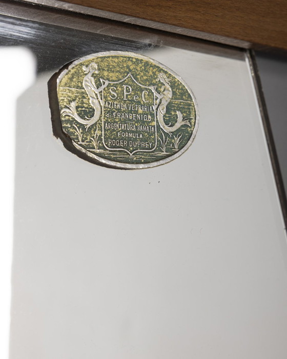 Image 1 of Miroir mural vintage des années 1960 avec étagère