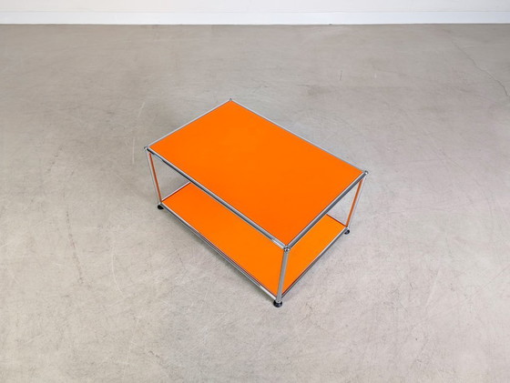 Image 1 of Tavolino da caffè originale USM Haller Tavolino da caffè arancione Fritz Haller