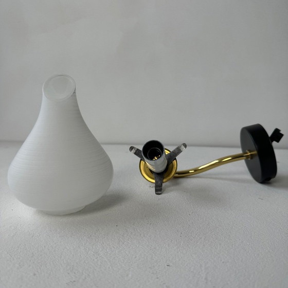 Image 1 of LOTTO DI 3 VECCHIE APPLIQUE VINTAGE IN OPALINE