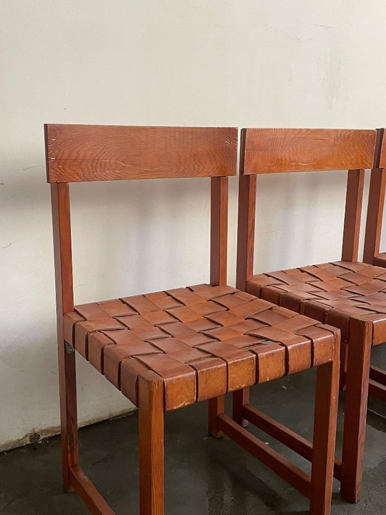 Image 1 of Set van 4 vintage Spaanse stoelen