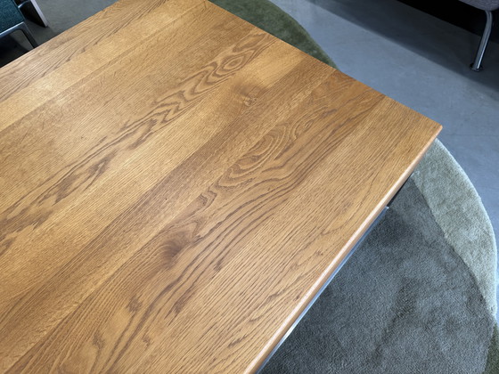 Image 1 of Leolux Aditi Coffee Table Oak Wood 84x84xH34