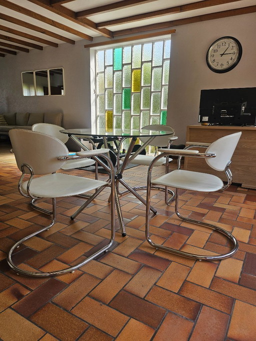 Set: 4x Effezeta dining chair + table