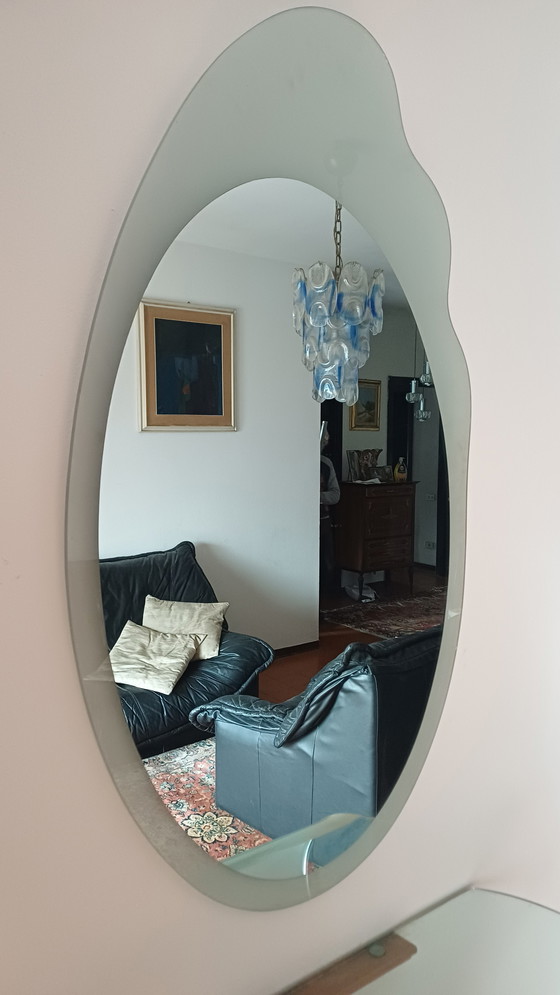 Image 1 of 🤩KONSOLE ➕️ KRISTALLSPIEGEL IM 80ER-JAHRE-SCHNITT