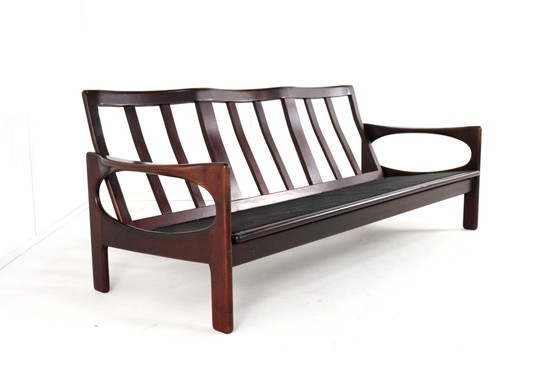 Image 1 of 3 seater sofa vintage reupholstered