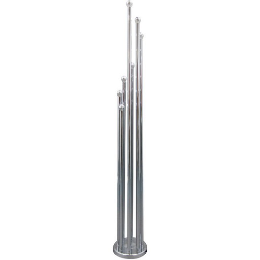 Lampadaire vintage chromé de Goffredo Reggiani, 1970