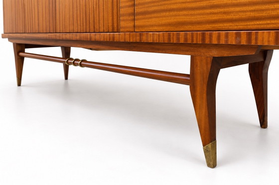 Vintage retro jaren 60 Dressoir – Glas, Hout (photo 12 of 15)