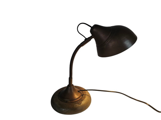 Image 1 of Paris 555 Frankreich - Tischlampe - Messing - Flexibler Hals - Etikett - 3. Quartal 20.