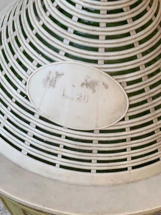 Mid-Century Glazen Demijohn in Plastic Mand – Glazen & Karaffen, Kunststof, Mid Century Modern (photo 5 of 5)