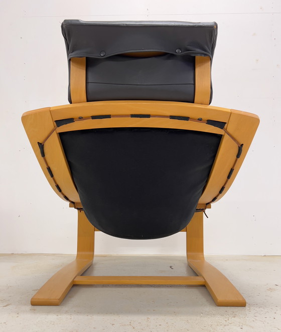 Image 1 of Zweedse Kroken Loungestoelen & Ottoman van Åke Fribyter voor Nelo, 1970