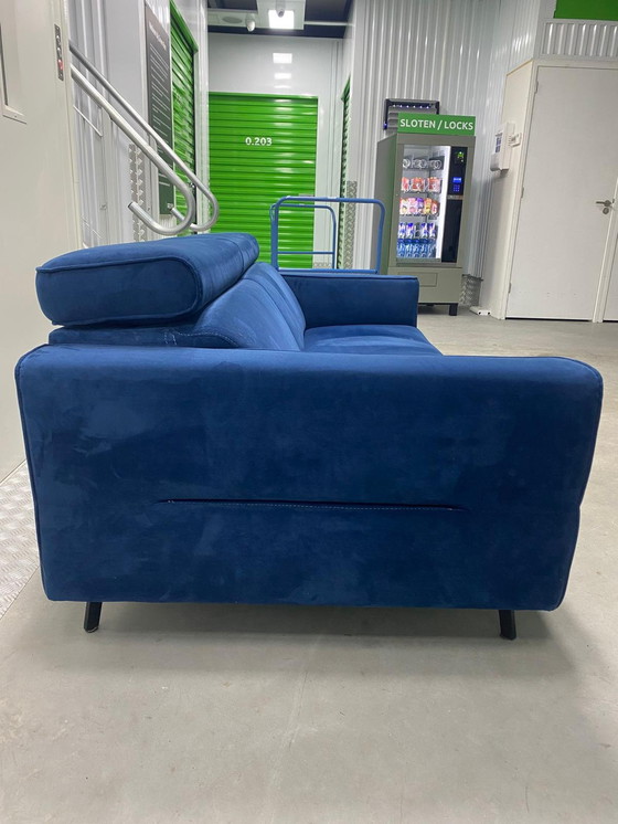 Image 1 of Henders & Hazel Londen 2,5-zits bank - Blauw Fluweel