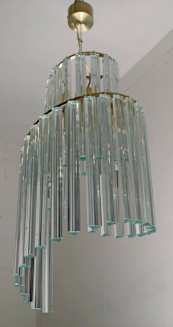 Image 1 of Lampadario di Murano italiano di metà secolo di Pia Guidetti Crippa per Lumi, 1960