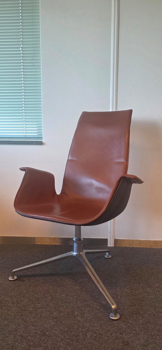 8 x Walter Knoll FK Sedie – Sedie girevoli, Pelle (photo 5 of 5)