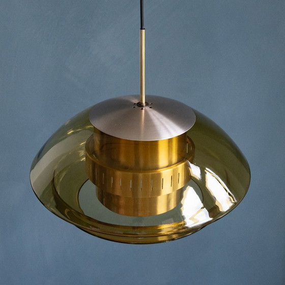 Image 1 of Dijkstra Space Age Pendelleuchte aus Glas