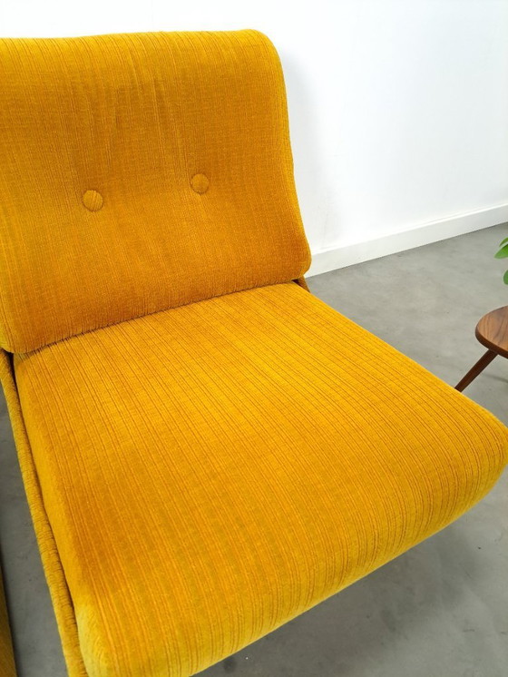 Image 1 of Divano componibile, poltrone giallo caldo