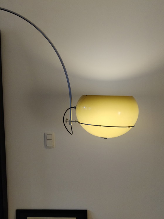 Gepo arc lamp, 1960s, XXL – Floor lights, Metal, Plastic (photo 9 of 14)