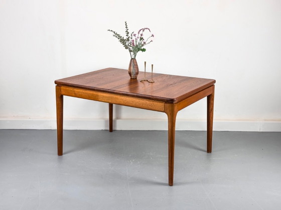 Image 1 of Extendable Solid Teak Dining Table by Glostrup, 1970s