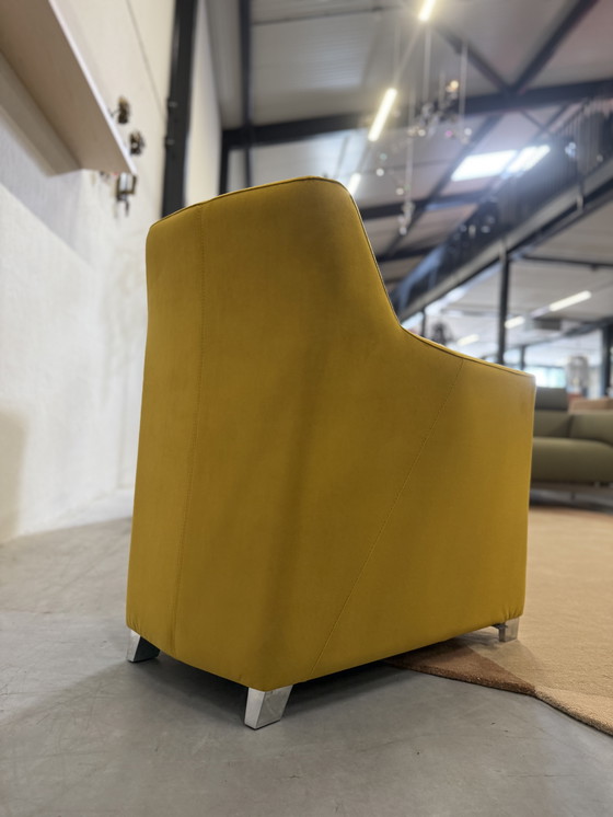 Image 1 of 2 Poltrone Leolux Calinda Alcantara Giallo ocra