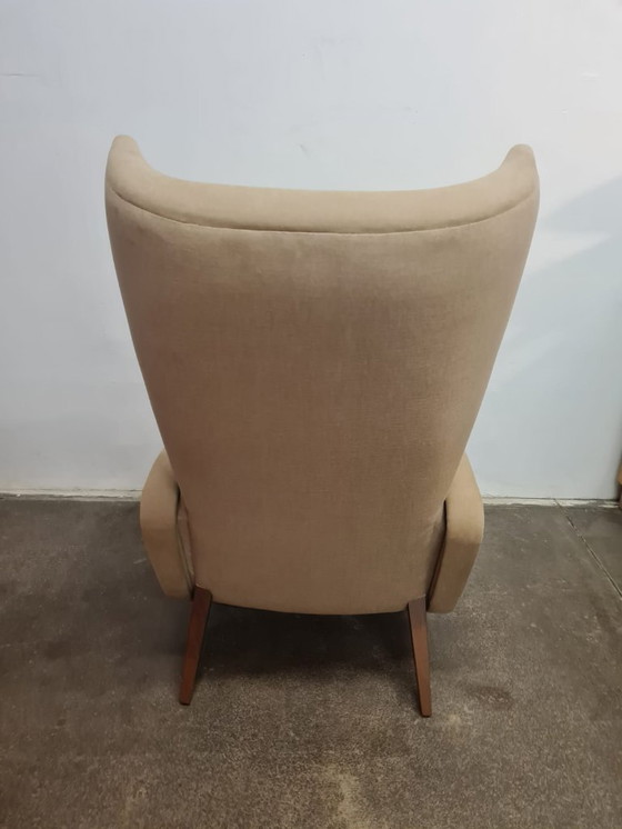 Image 1 of Mid-Century Modern Ear Chair, Czechoslovakia, 1960s