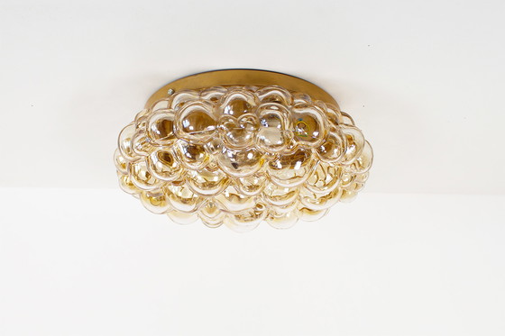 Image 1 of 1x Glass bubble flush mount light by Helena Tynell for Glashutte Limburg