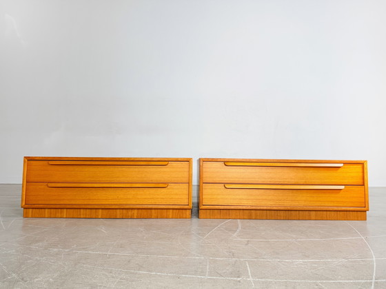 Image 1 of 2x Credenza originale WK Möbel in teak, cassettiera di metà secolo anni &#39;60