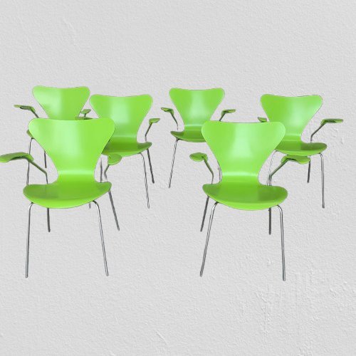 Serie 7 3207 Stoelen Van Arne Jacobsen Voor Fritz Hansen