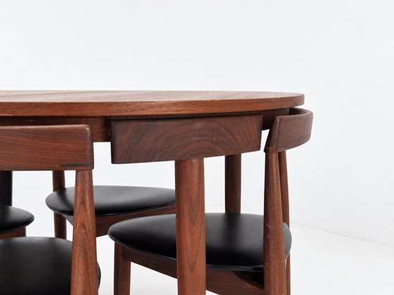 Salles à manger complètes Roundette en teck extensible par Hans Olsen pour Frem Røjle, Danemark années 1960 (photo 21 of 37)