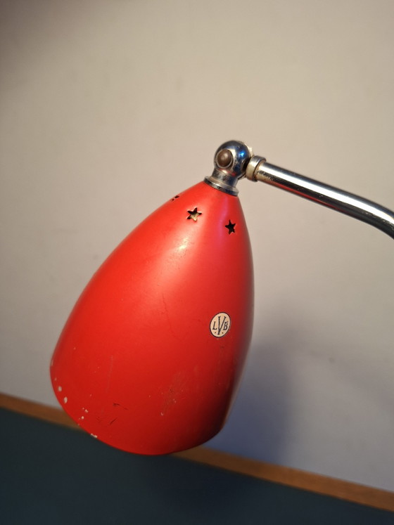 Charmante Mid-Century Desk Lamp – lvb, Reading Lamp, Aluminium, Metal (photo 6 of 12)