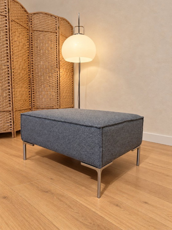 Poggiapiedi Design on Stock Bloq NUOVO RIVESTITO + GARANZIA, Poggiapiedi e pouf, Altro, Metallo, Grigio, Modern (foto 3 di 8)