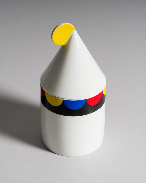 Image 1 of Scatola-coperchio di porcellana vintage in stile Memphis di Thomas / Rosenthal, anni '80