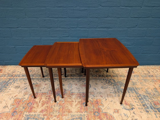 Image 1 of Tavolini vintage | mimiset, Jørgen Aakjær Jørgensen per Møbelintarsia, anni '60