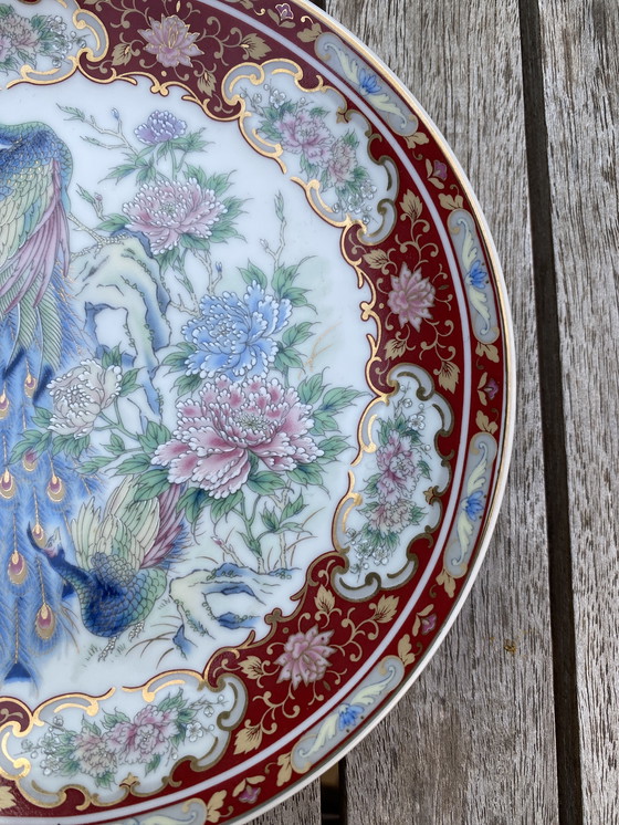 Image 1 of Chinese vintage peacock plate
