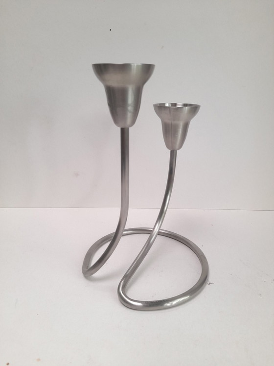 Image 1 of Candeliere Georg Jensen in acciaio inox spazzolato
