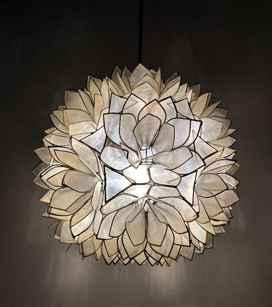 Image 1 of Vintage Capiz Hanglamp