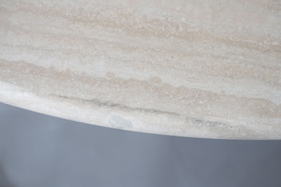 Angelo Mangiarotti M1 Dining Table Travertine Marble 130cm (photo 8 of 15)