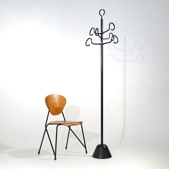 Appendiabiti “Servomanto” di Achille Castiglioni per Zanotta, anni '80, Metallo, Plastica, Nero, 1980 (foto 15 di 15)