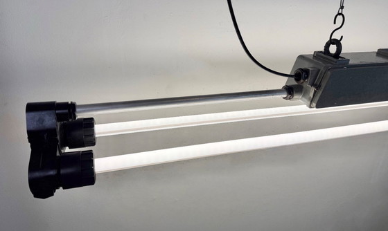 Image 1 of Lampada tubolare grigia industriale di Elektrosvit, anni '70