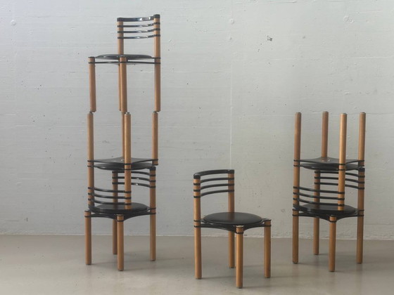 Chaise empilable Dietiker Modell 6800 par Kurt Thut, années 1980 – Fauteuils d'appoint, Wood (photo 14 of 17)