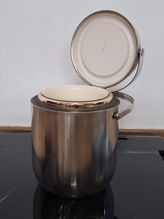 Ice bucket, Carlo Mazzeri and Anselmo Vitale in 1971 for Alfra Alessi, Glass & Decanter, Metal, Plastic (photo 4 of 9)