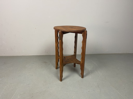 Art Deco eikenhouten decoratieve bijzettafel/plantenstandaard, jaren 1930. Ref.: CT1004 – Wood