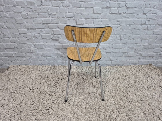 Set Misto di 4 Sedie da Cucina di Design Vintage di Brabantia, Formica Effetto Legno, Paesi Bassi, Anni '60 (photo 23 of 34)