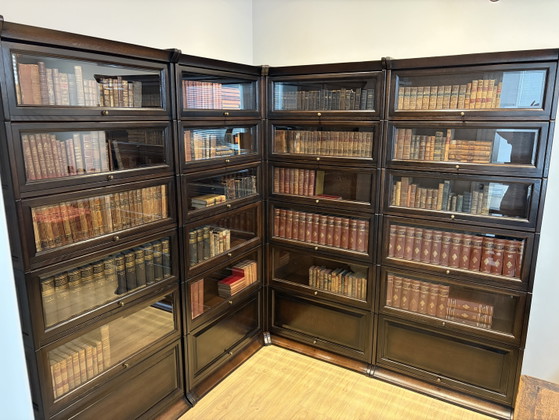Corner Bookcase Model Globe Wernicke – Glass, Wood (photo 14 of 15)