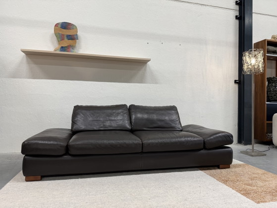 Image 1 of Divano pieghevole Wschillig in pelle marrone 235