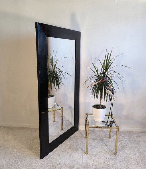 Barbara Barry – Large, elegant and timeless black lacquered designer mirror