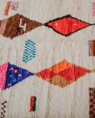 Tapis fait main 250cm x 150cm – Wool, Cotton (photo 3 of 6)