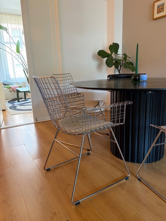 Image 1 of 4 chaises HK Living Wire + coussins d'origine