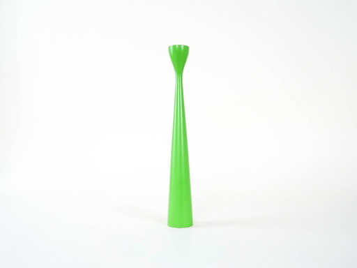 Candelabro verde, diseño danés, década de 1970, fabricado en Dinamarca.