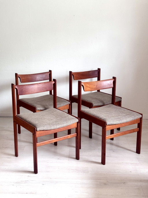 4 dining chairs H.W. Klein for Bramin – teak – 1960s