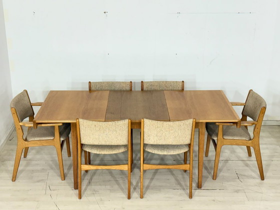 Image 1 of Set di 2 sedie Erik Buch / Sedie da pranzo vintage / Poltrone di metà secolo / Design danese